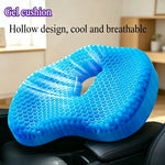 coussin siège bleu réseau hexagonal contemporain amovible lavable doux confortable ergonomique multifonctionnel