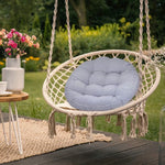 coussin chaise rayures beige blanc moderne mousse pe 100 polyester rond carré