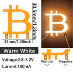 décoration fête neon sign bitcoin santa claus phare led filament orange clips art neon