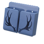 support mural adhésif antlers moderne blanc noir rose bleu vert câbles lunettes télécommande prise