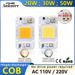 ampoule led cob 20w 30w 50w blanc jaune 3000k 6500k clips moderne technologique