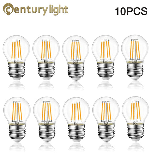ampoules led filament transparentes 2700k 6000k e27 globe opalescent vintage 360deg 2w 4w 6w