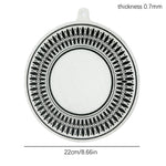 protecteur plaque cuisson silicone noir beige motif géométrique moderne opacité