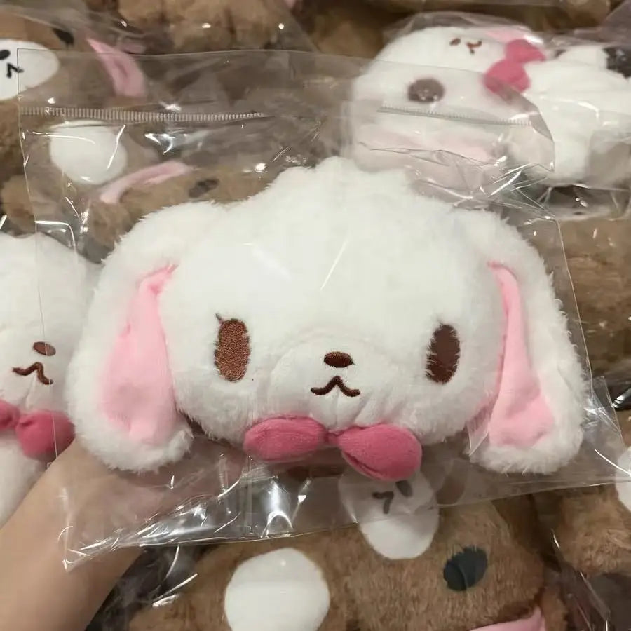 sac kawaii mignon sac langer porte cartes animal peluche transparent face lapin porte clés