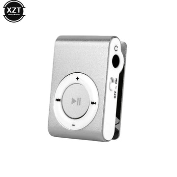 lecteur mp3 portable argent rose noir or bleu métal brillant compact moderne clips
