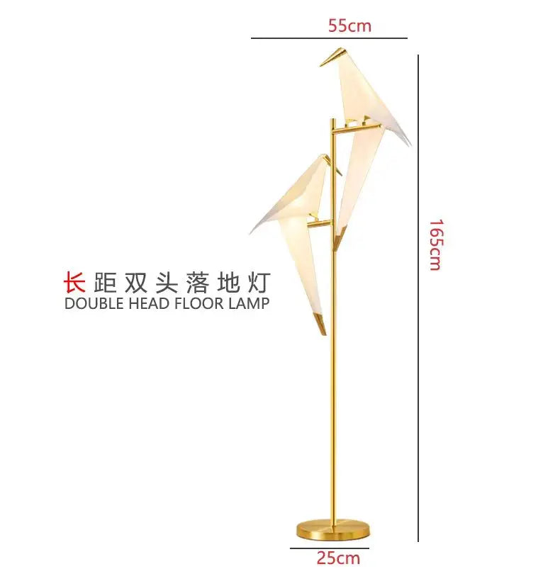 lampe poser or blanc origami moderne interrupteur tactile 10w led 249 2000lm