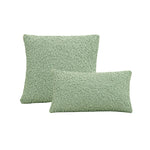 taies d'oreiller solides polyester texture bouclée doux beige clair 30x50cm 45x45cm 50x50cm