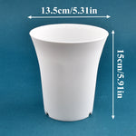 pot fleurs plastique moderne blanc noir plante intérieure décoration jardin
