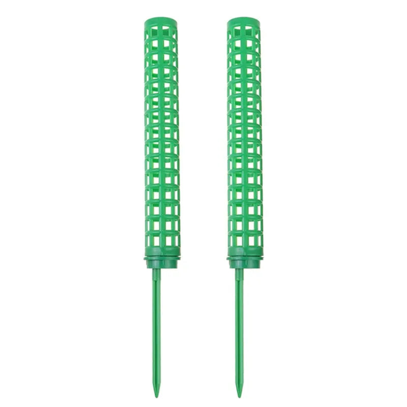 support plante plastique blanc moderne grille mailles régulières insertion sol