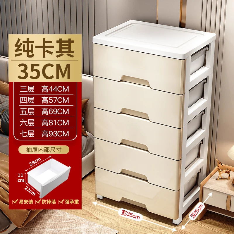 meuble tiroirs blanc moderne salle bain rangement étagères plastique minimaliste multifonctionnel organisateur