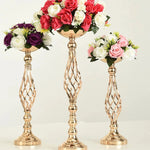 Support floral or réticulé moderne bouquet artificiels 45cm 52cm 59cm mariage table