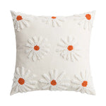 coussin peluche patchwork motif géométrique boho chic franges non toxique 45x45cm