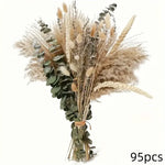 bouquet fleurs séchées beige vert boho rustique décoration intérieure anniversaire mariage pendaison crémaillère