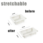 paniers rangement blanc rose bleu perforés modernes clips réfrigerateur storage rack adjustable cuisine