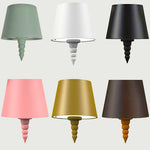 lampe table rechargeable led tactile multi températures vert pastel moderne blanc rose doré
