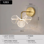 lampe murale moderne or blanc translucide forme fleur éclairage cuisine salle manger