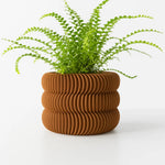 cache pot moderne rayures horizontales plante décoration maison plastique biodégradable écologique