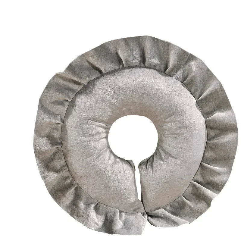 coussin voyage massage tête oreillers relaxation confortable motif floral gris rose violet