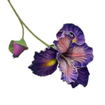 bouquet fleurs artificielles iris réalistes décoration intérieure mariage fête rose blanc violet bleu jaune