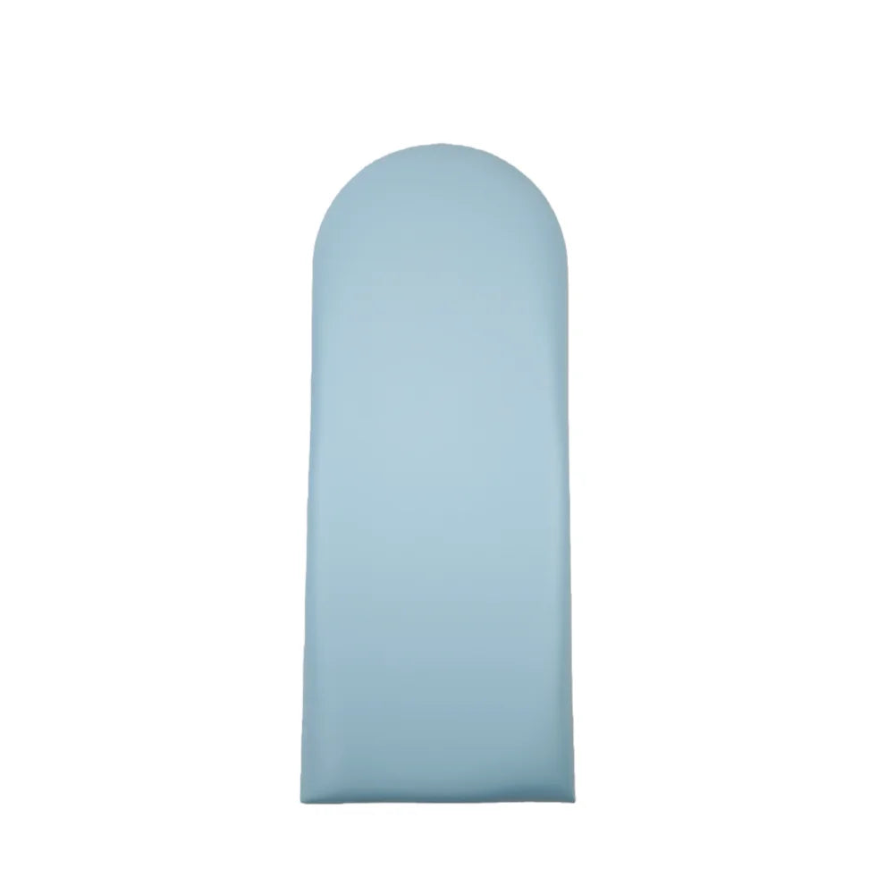 coussin tête lit bleu jaune rayures horizontales moderne adhésif 20x50cm festive déco chambre