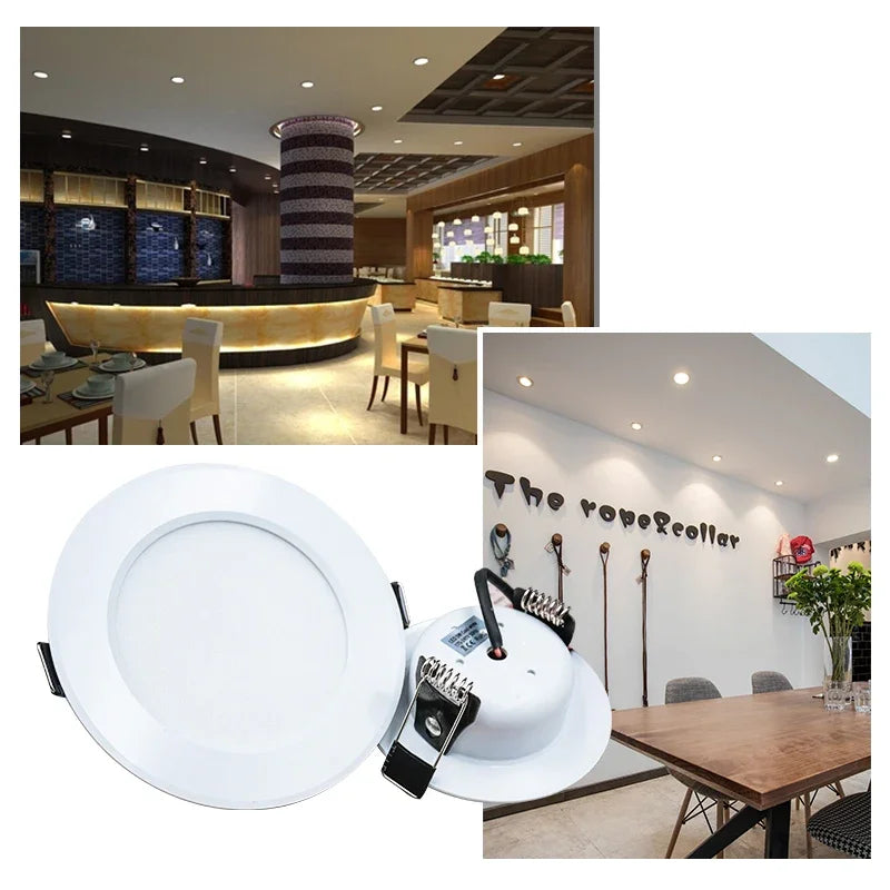 spots led blancs 3w 5w 7w 9w 12w 15w cold warm white modernes clips