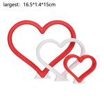 décoration murale cœur rouge blanc moderne minimaliste romantique adhésif
