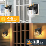 lampe solaire murale ip65 e27 moderne transparent abs pc