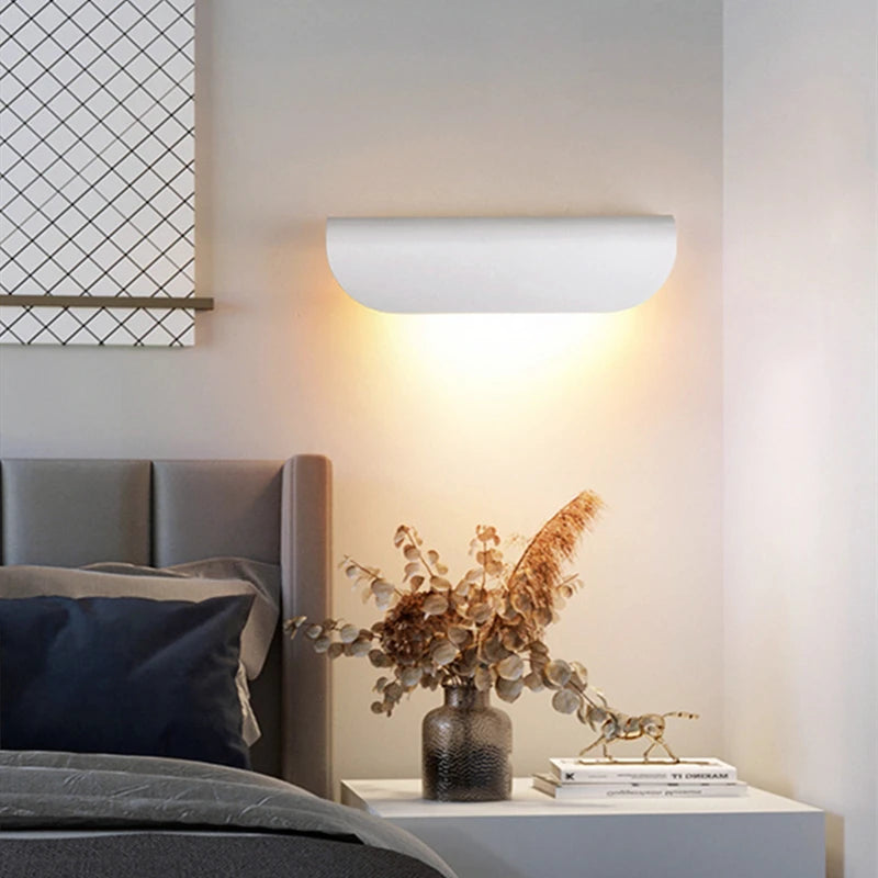 éclairage mural led moderne étanche noir blanc ip65 adhésif extérieur intérieur