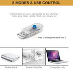 guirlande lumineuse led 300 lumières modes éclairage usb multicolore chambre coucher