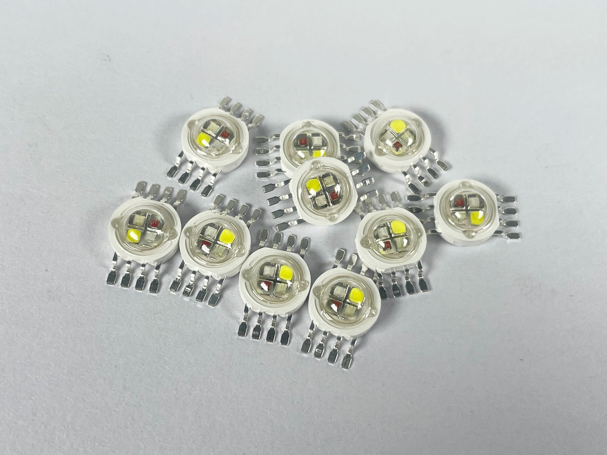 lumières scènes professionnelles diodes led rgbw blanc rouge jaune circulaires 12watts autonome dmx effet