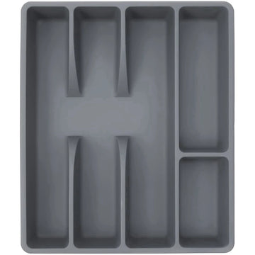 Boîte de rangement couverts plastique kaki foncé organisateur tiroir