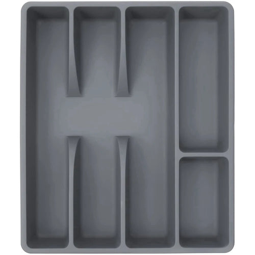 Boîte de rangement couverts plastique kaki foncé organisateur tiroir