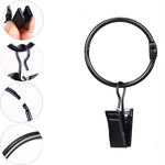 anneaux rideau pince noir métal moderne accessoires drapery clips volets polonais 12 piècesUnmountableContentError: It