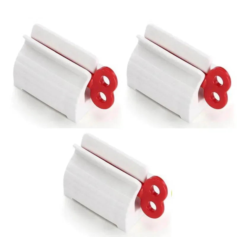 support mural blanc rouge bleu vert tube dentifrice moderne pratique salle bain organisateur anti