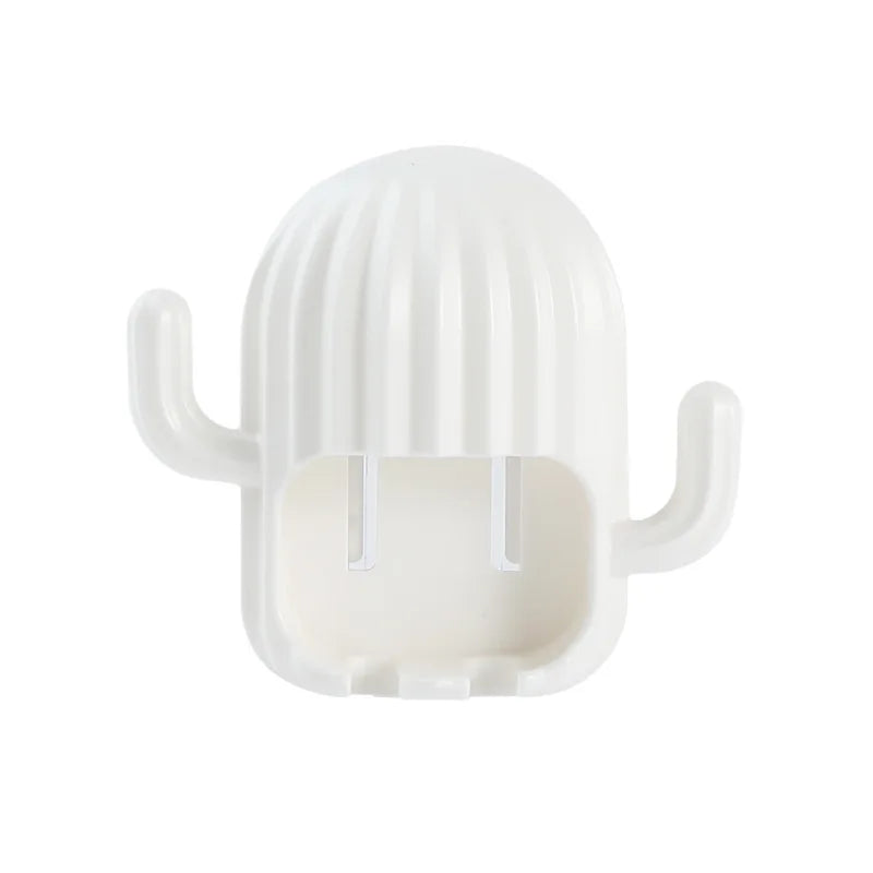 porte brosse dents gel dentifrice cactus moderne adhésif bleu vert rose blanc salle bain