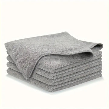 serviettes microfibres gris clair absorbantes douces pratique pack 10pcs TEXTURE microfibre opaque utilitaire