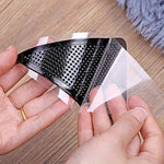 protections antiderapantes tapis triangles caoutchouc noires texturées adhésives utilitaires 11cm 15cm