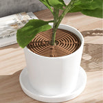 protecteur sol plante marron clair grille moderne pot fleur 19cm 30cm