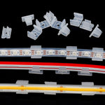 clips transparents led ruban neon 4mm 6mm 6mm 10mm 12mm 15mm abris fixations