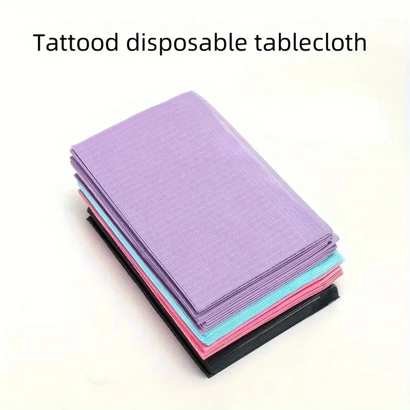serviettes jetables rose noir bleu clair rayures horizontales simples pack 50 pièces tissu imperméable
