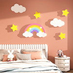 Autocollant mural 3D PVC kaki pour cache trous