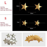 guirlande étoiles or argent blanc festives anniversaire noël mariage décoration chambre enfants métalliques brillantes