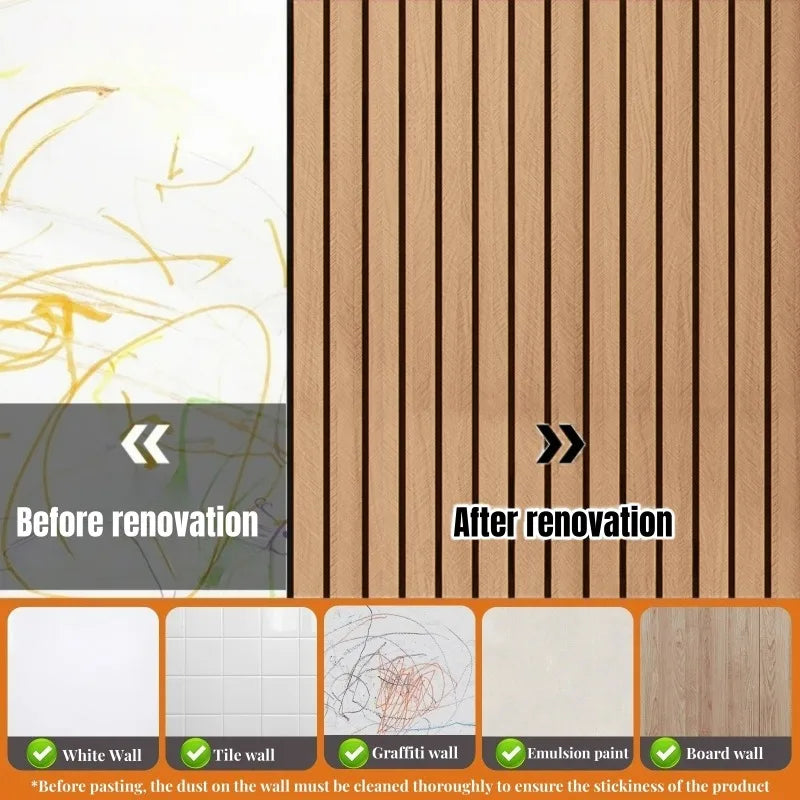 panneau décoratif moderne adhésif marron gris rayures horizontales résistant humidité cuisine chambre enfants étude