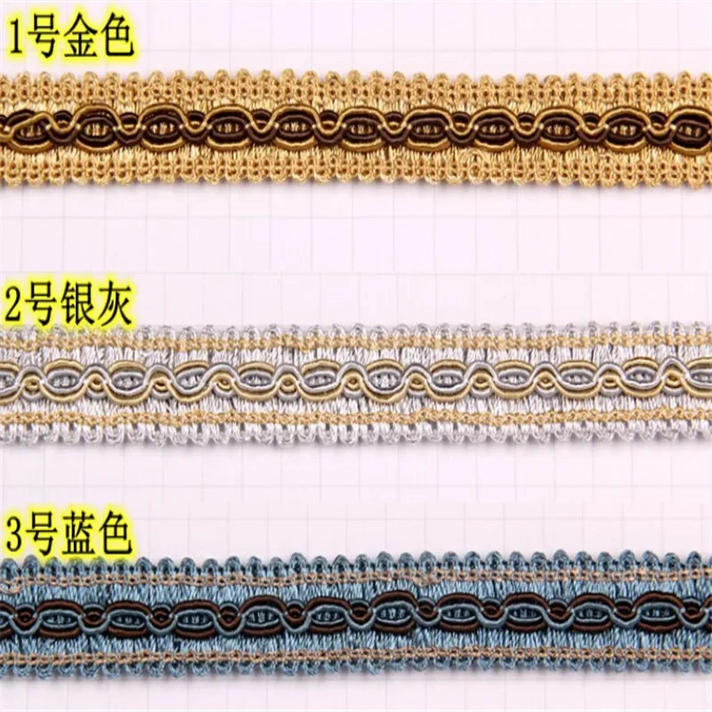 ruban dentelle tissée or gris bleu rouge vert marron violet classique mariage décoration élégante