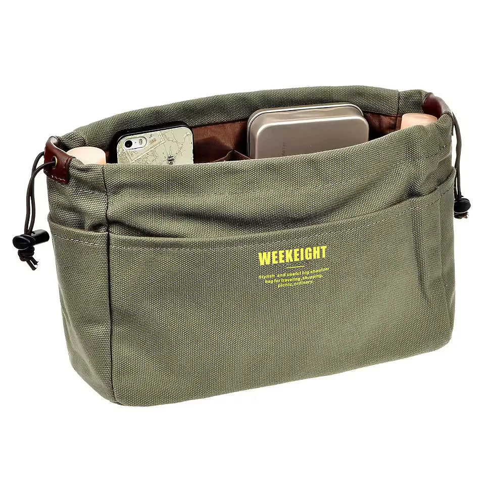 sac main toile beige vert bleu marine tridimensionnel cordon serrage moderne pratique respectueux environnement