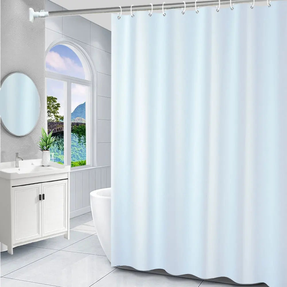 rideau douche moderne peva opaque motif carreaux blanc noir bleu