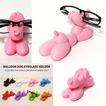 support lunettes forme chien gonflable noir blanc rose bleu rouge violet vert orange moderne