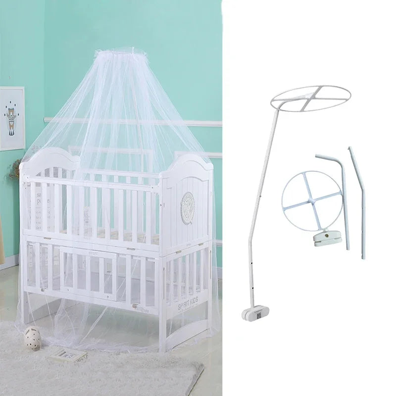 filet protection lit bébé blanc transparent clips géométrique anti moustiques
