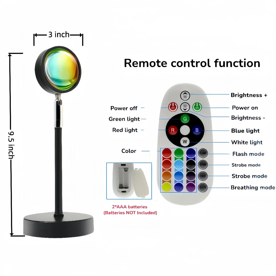 lampe table led noir télécommande batteries aaa changeantes modernes translucentes selfies