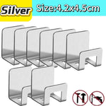 support rangement universel moderne adhésif argenté noir couteaux grattoir ciseaux brosse planche découpe couvercle